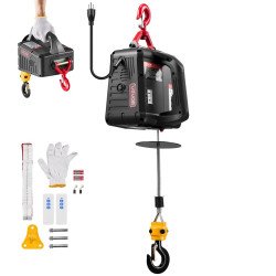 Električna dizalica za autoservis, nosivost 500 kg, 1500 W, s ručnim pogonom (2) Električna dizalica za autoservis, nosivost 500 kg, 1500 W, s ručnim pogonom (2)