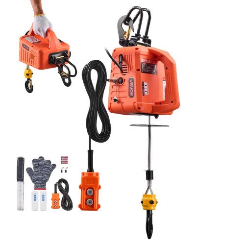 Električna dizalica za autoservis, nosivost 500 kg, 1500 W, s ručnim pogonom (1) Električna dizalica za autoservis, nosivost 500 kg, 1500 W, s ručnim pogonom (1)