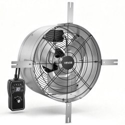 Zabatni odsisni ventilator s termostatom za tavan i radionicu, promjer 38,1 cm, 2209 m³/h, 230 V Zabatni odsisni ventilator s termostatom za tavan i radionicu, promjer 38,1 cm, 2209 m³/h, 230 V