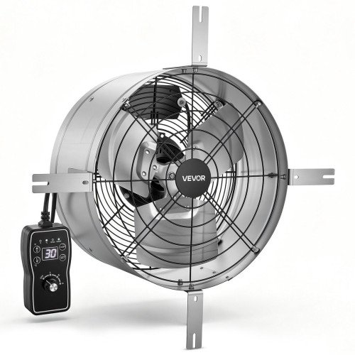 Zabatni odsisni ventilator s termostatom za tavan i radionicu, promjer 38,1 cm, 2209 m³/h, 230 V