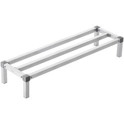 Regal za odlaganje i pohranu stvari na policama, od aluminija, 122 × 36 × 20 cm