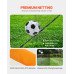 Prijenosni nogometni gol 3,66 × 1,83 m, čelik i stakloplastika, PE mreža, 6 klinova, narančasti