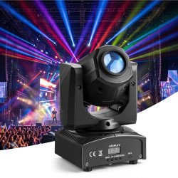 Set od 2 pokretne LED glave (moving head) za DJ i pozornicu, 30 W RGB, zakret 540°, DMX i zvuk Set od 2 pokretne LED glave (moving head) za DJ i pozornicu, 30 W RGB, zakret 540°, DMX i zvuk
