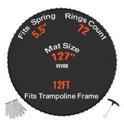 Zamjenska podloga za trampolin promjera 366 cm, 72 V-prstena, za opruge 14 cm