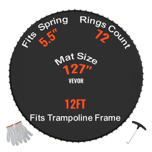 Zamjenska podloga za trampolin promjera 366 cm, 72 V-prstena, za opruge 14 cm Zamjenska podloga za trampolin promjera 366 cm, 72 V-prstena, za opruge 14 cm