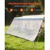 Mrežasto sjenilo za tendu kampera, 2 × 4,3 m, za tende duljine 4,5 m