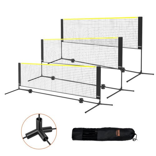 Mreža za badminton, podesive visine, širina 3 m, za djecu