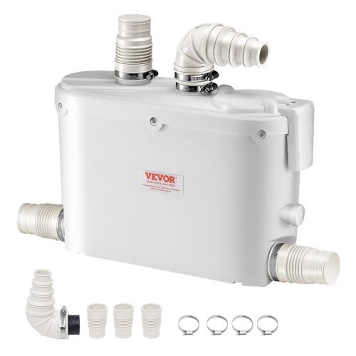 Pumpa s usitnjivačem za usitnjavanje i odvod otpadnih voda i fekalija, 500 W, za kuhinju