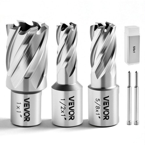 Set od 3 prstenasta glodala Ø 12,7, 15,9 i 25,4 mm, dubina reza 25,4 mm, Weldon prihvat 19 mm