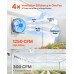 Zidni odsisni ventilator sa žaluzinom, AC motor 230 V, promjer 31,2 cm, 2124 m³/h Zidni odsisni ventilator sa žaluzinom, AC motor 230 V, promjer 31,2 cm, 2124 m³/h