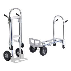 Ručna kolica za skladište, nosivost 363 kg, od aluminija, na sklapanje