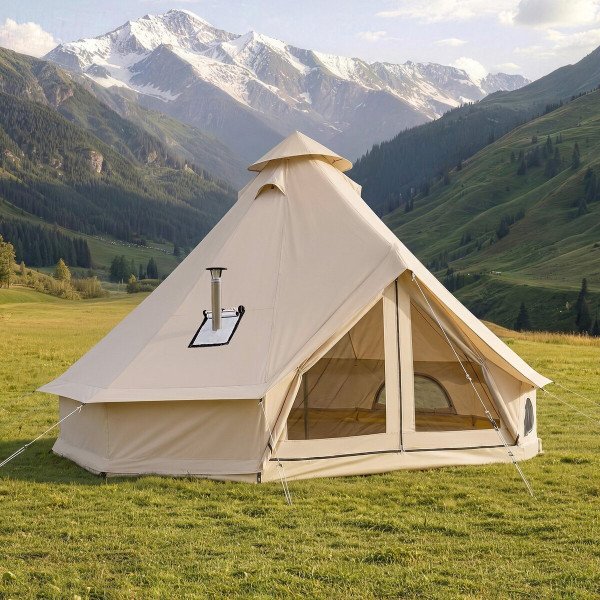 Jurta za dvorište i glamping: Oxford tkanina ili pamučno platno?