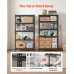 Regal s 5 polica od MDF ploča i čeličnim okvirom, 82,2 × 41,5 × 159,4 cm, nosivost 907,2 kg Regal s 5 polica od MDF ploča i čeličnim okvirom, 82,2 × 41,5 × 159,4 cm, nosivost 907,2 kg