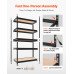 Regal s 5 polica od MDF ploča i čeličnim okvirom, 82,2 × 41,5 × 159,4 cm, nosivost 907,2 kg Regal s 5 polica od MDF ploča i čeličnim okvirom, 82,2 × 41,5 × 159,4 cm, nosivost 907,2 kg