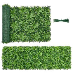 Umjetni zeleni zid od šimšira za privatnost i pozadinu, 1 × 3 m (3,1 m²), za unutra i van