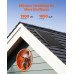 Solarni zabatni odsisni ventilator s termostatom i zaštitnom mrežom, promjer 35,6 cm, 2209 m³/h
