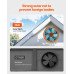 Solarni zabatni odsisni ventilator s termostatom i zaštitnom mrežom, promjer 35,6 cm, 2209 m³/h
