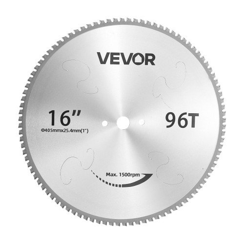 Rezni list za pilu za hladno rezanje metala, 406 mm, 96 zubaca s cermet vrhovima, provrt 25,4 mm