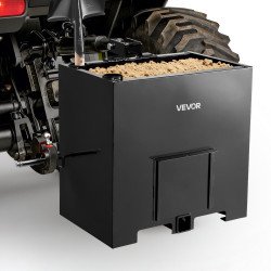 Sanduk za balast traktora (protuteg) s 3-točkastim ovjesom kat. 1, 0,14 m³, do 363 kg, crni