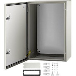 Elektro ormarić zaštićen od prašine i vode, od ugljičnog čelika, 61 × 41 × 25 cm Elektro ormarić zaštićen od prašine i vode, od ugljičnog čelika, 61 × 41 × 25 cm