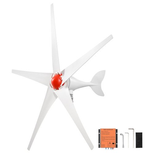 Vjetroturbina 800 W, 12 V, s 5 lopatica i MPPT regulatorom, za kamp, brod i vikendicu Vjetroturbina 800 W, 12 V, s 5 lopatica i MPPT regulatorom, za kamp, brod i vikendicu
