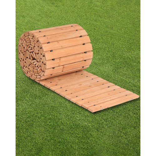 Drvena staza za vrt od cedrovine u roli, 732 × 43 cm, ravna izvedba Drvena staza za vrt od cedrovine u roli, 732 × 43 cm, ravna izvedba
