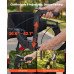 Hodalica s kotačima i sjedalom koja postaje transportna stolica, do 136 kg, crvena