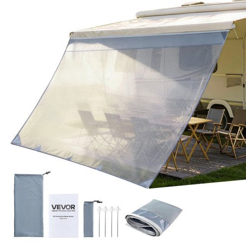 Mrežasto sjenilo za tendu kampera, 2 × 3,3 m, za tende duljine 3,5 m