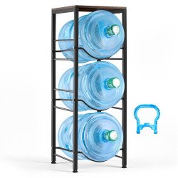 Stalak za 3 balona s vodom od 11 i 19 L, 4 etaže, 32,5 × 33 × 91,8 cm, nosivost 57 kg