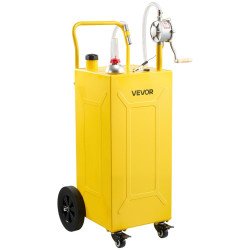 Kolica sa spremnikom za pretakanje goriva, 113,6 L, ručna pumpa, 4 kotača, žuta Kolica sa spremnikom za pretakanje goriva, 113,6 L, ručna pumpa, 4 kotača, žuta