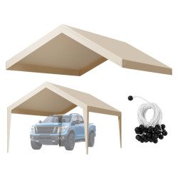 Zamjenska cerada za nadstrešnicu vozila, 3,6 × 6 m (21,6 m²), vodootporno (2) Zamjenska cerada za nadstrešnicu vozila, 3,6 × 6 m (21,6 m²), vodootporno (2)