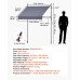 Ručna izvlačna tenda s bočnim nosačima, širina 200 cm, podesiva visina 210–310 cm