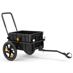 Teretna prikolica za bicikl i kolica za guranje 2 u 1, nosivost 45 kg, kotači 40,6 cm, cerada Teretna prikolica za bicikl i kolica za guranje 2 u 1, nosivost 45 kg, kotači 40,6 cm, cerada