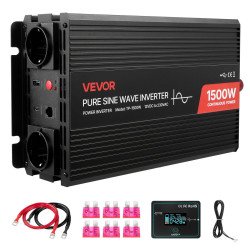Pretvarač čistog sinusa za pretvorbu napona akumulatora u mrežni napon, 1500 W, 12 V Pretvarač čistog sinusa za pretvorbu napona akumulatora u mrežni napon, 1500 W, 12 V