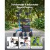 Hodalica s kotačima i sjedalom (rolator) za oslonac pri hodanju i odmor, od aluminija (1) Hodalica s kotačima i sjedalom (rolator) za oslonac pri hodanju i odmor, od aluminija (1)