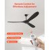 Stropni ventilator bez rasvjete promjera 183 cm, 6 brzina, daljinski upravljač, tihi DC motor Stropni ventilator bez rasvjete promjera 183 cm, 6 brzina, daljinski upravljač, tihi DC motor