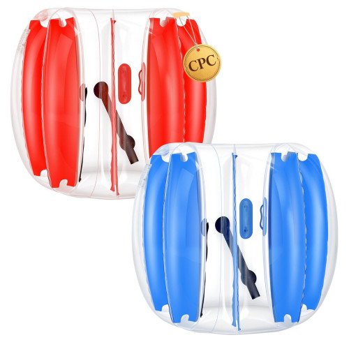 Napuhavajuće bumper lopte za sudaranje, 2 komada, Ø 120 cm, do 60 kg, crveno-plave (2) Napuhavajuće bumper lopte za sudaranje, 2 komada, Ø 120 cm, do 60 kg, crveno-plave (2)