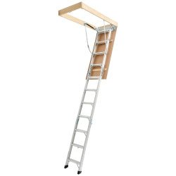 Tavanske ljestve za skladište, nosivost 170 kg, od aluminija Tavanske ljestve za skladište, nosivost 170 kg, od aluminija