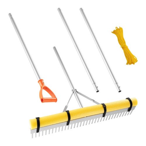 Grablje za lišće i čišćenje jezerca, glava 91,4 cm, nastavljiva drška do 338 cm Grablje za lišće i čišćenje jezerca, glava 91,4 cm, nastavljiva drška do 338 cm