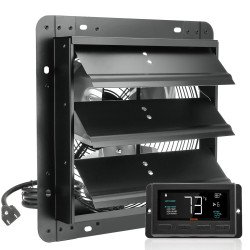 Zidni odsisni ventilator sa žaluzinom, EC motor s regulacijom brzine, promjer 30,5 cm, 1536 m³/h Zidni odsisni ventilator sa žaluzinom, EC motor s regulacijom brzine, promjer 30,5 cm, 1536 m³/h