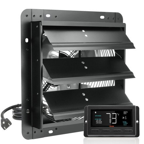 Zidni odsisni ventilator sa žaluzinom, EC motor s regulacijom brzine, promjer 30,5 cm, 1536 m³/h