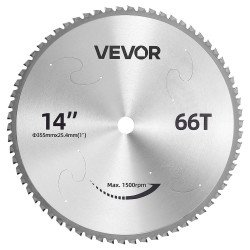 Rezni list za pilu za hladno rezanje metala, 355 mm, 66 zubaca s cermet vrhovima, provrt 25,4 mm