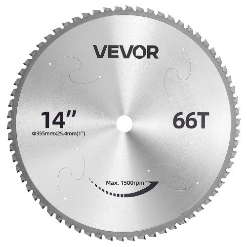 Rezni list za pilu za hladno rezanje metala, 355 mm, 66 zubaca s cermet vrhovima, provrt 25,4 mm Rezni list za pilu za hladno rezanje metala, 355 mm, 66 zubaca s cermet vrhovima, provrt 25,4 mm