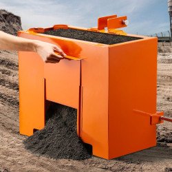 Sanduk za balast traktora (protuteg) s 3-točkastim ovjesom kat. 1, 0,09 m³, do 363 kg, narančasti