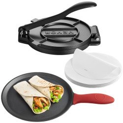 Preša za tortilje za ugostiteljstvo, od lijevanog željeza (2) Preša za tortilje za ugostiteljstvo, od lijevanog željeza (2)