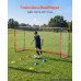 Sklopivi nogometni gol 3,66 × 1,83 × 1,22 m, stakloplastični okvir, metalno postolje, torba, crveni