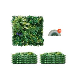 Zidni panel od umjetne trave, 8 dijelova, 0,5 × 0,5 m po komadu (ukupno 2,1 m²) Zidni panel od umjetne trave, 8 dijelova, 0,5 × 0,5 m po komadu (ukupno 2,1 m²)