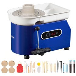 Lončarsko kolo za oblikovanje keramike i glinenih posuda, 60–300 o/min, 450 W, podesivo Lončarsko kolo za oblikovanje keramike i glinenih posuda, 60–300 o/min, 450 W, podesivo