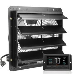 Zidni odsisni ventilator sa žaluzinom, EC motor s regulacijom brzine, promjer 40,6 cm, 2968 m³/h