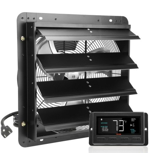Zidni odsisni ventilator sa žaluzinom, EC motor s regulacijom brzine, promjer 40,6 cm, 2968 m³/h